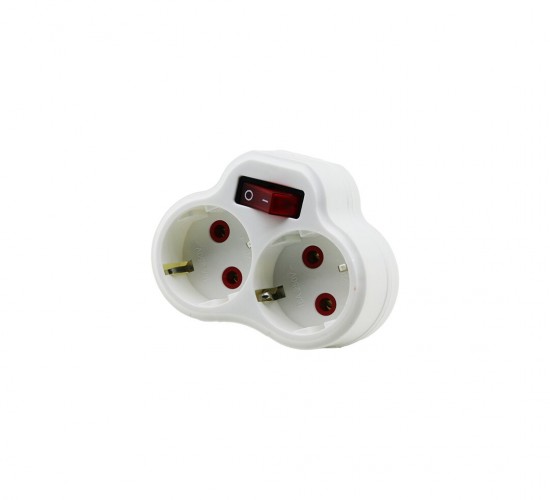 FETİH ELEKTRİK KOD-117-02-P ( 2Lİ ) ( ANAHTARLI ) ( PAPATYA YONCA ) GOLYAT*12X10