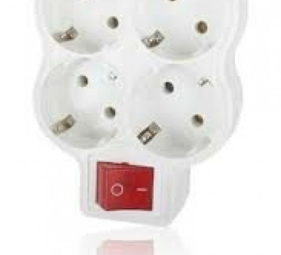 FETİH ELEKTRİK KOD-107-04 ( 4LÜ ) ( ANAHTARLI ) ( PAPATYA YONCA )  GOLYAT*12X10