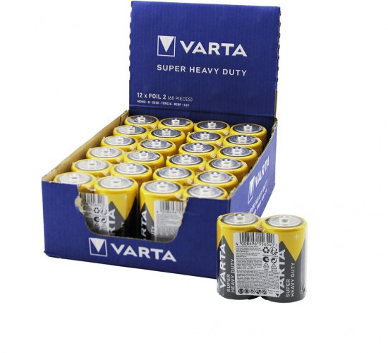 VARTA ( BÜYÜK ) PİL ( D ) ( 24PCS )*1X5