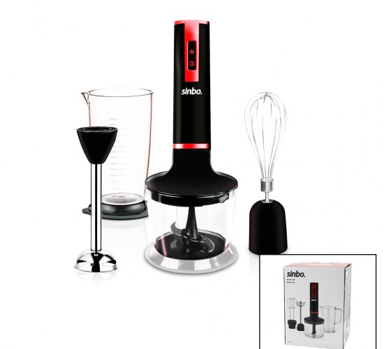 SİNBO SHB-3117 BLENDER SETİ (DOĞRAYICI & MİKSER & BLENDER) (2 KADEME HIZ) (DC MOTOR & 300W) (700ML HAZNE & 800ML ÖLÇÜ KABI)*4