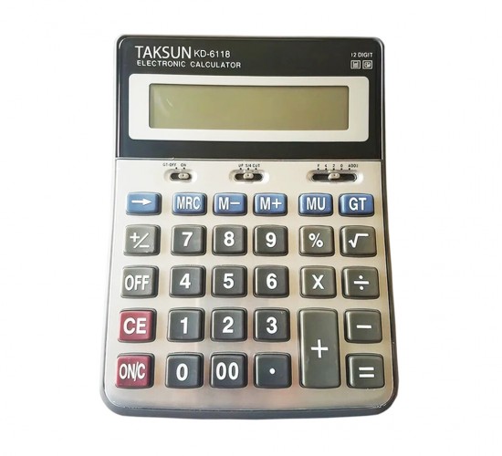 KADIO-TAKSUN TS-KD-6118 ( 12 HANELİ ) HESAP MAKİNESİ*60