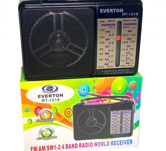 EVERTON RT-1218 FİŞLİ & PİLLİ İBRELİ RADYO*40