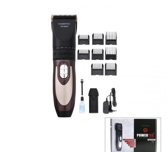 POWERTEC TR-6500 ŞARJLI TRAŞ MAKİNESİ ( KABLOSUZ ) ( 6 SAAT ÇALIŞMA ) ( ÇİFT BATARYA )*20