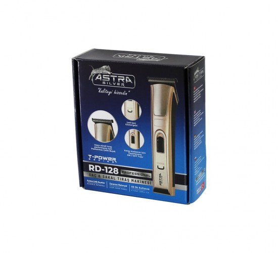 ASTRA DINGILG MR.TRİMMER MR-128 RD-128 (T-POWER) SAÇ & SAKAL KESME TRAŞ MAKİNESİ *40