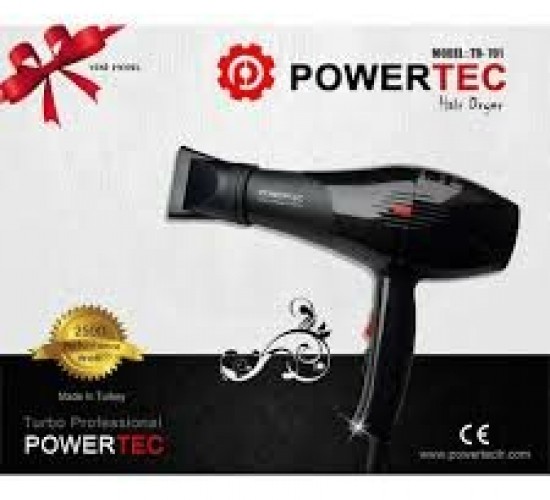 POWERTEC TR-801-701 SAÇ KURUTMA & FÖN MAKİNESİ 2500W PERF*12