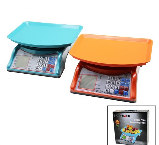 PLT POWER ACS-805 ( KÜÇÜK ) ( DİJİTAL ) KARPUZ TERAZİ TARTI ( 40KG / 2GR ) ( 3 FİYAT HAFIZASI ) ( FİŞ ŞARJLI )*10