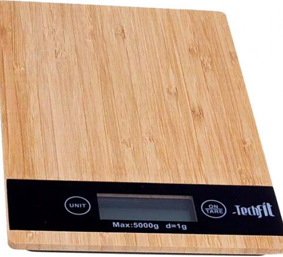 TECHFİT TF-1007 DİJİTAL BAMBU MUTFAK TERAZİ TARTI ( 5KG )*24