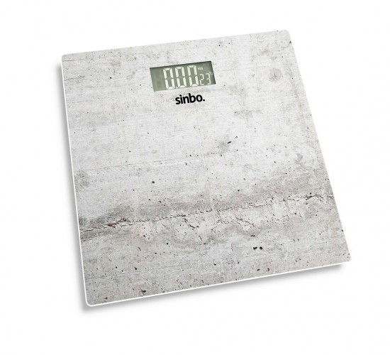 SİNBO SBS-4451 ( DİJİTAL & PİLLİ ) ( BEYAZ CAM ) BANYO BASKÜL TERAZİ TARTI ( LCD EKRAN ) ( 180KG/100GR ) ( 26X26CM )*10