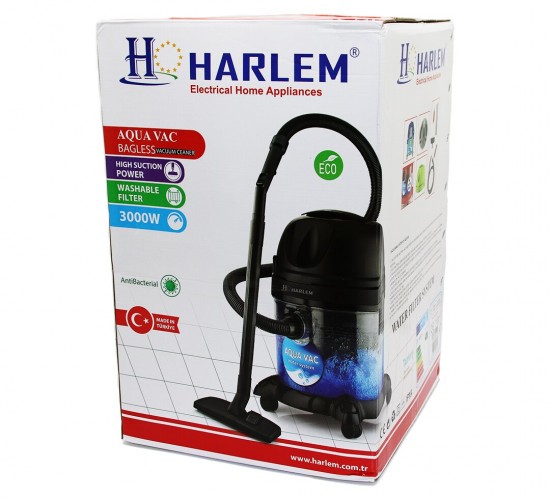 HARLEM HSV-1910-1710 ( ISLAK KURU VAKUMLU ) ELEKTRİKLİ SÜPÜRGE 2200W*1