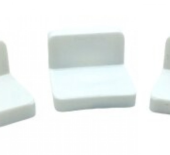 MADE-040 (DDAE1) PLASTİK DOLAP ASKI ELEMANI BEYAZ*25X10