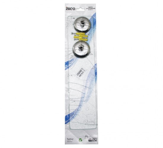 İBİCO BNY-207/E  ( CAM ) ETEJER  ( KROM ASKILIK & TUTACAK ) ( VİDALI MONTAJ ) (ETAJER)*30=K