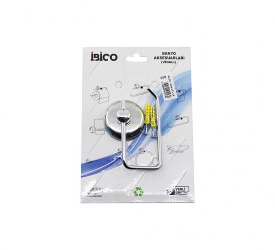 İBİCO BANYO BNY-208 ( AÇIK ) METAL ( WC KAĞITLIK ) ( VİDALI MONTAJ )*50