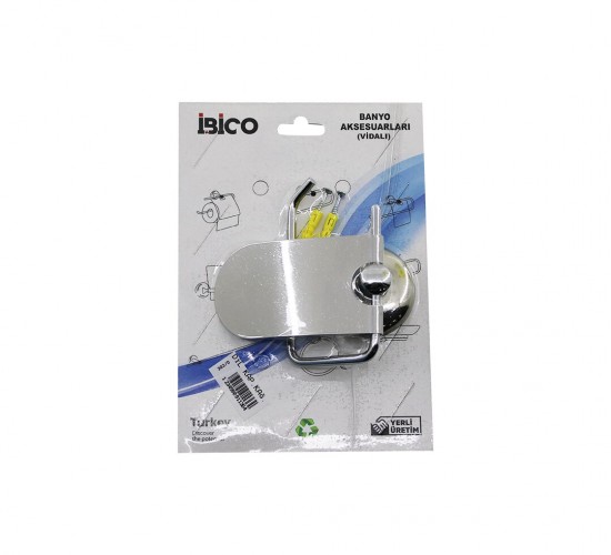 İBİCO BANYO BNY-203D ( DİL KAPAKLI ) METAL ( WC KAĞITLIK ) ( VİDALI MONTAJ )*50