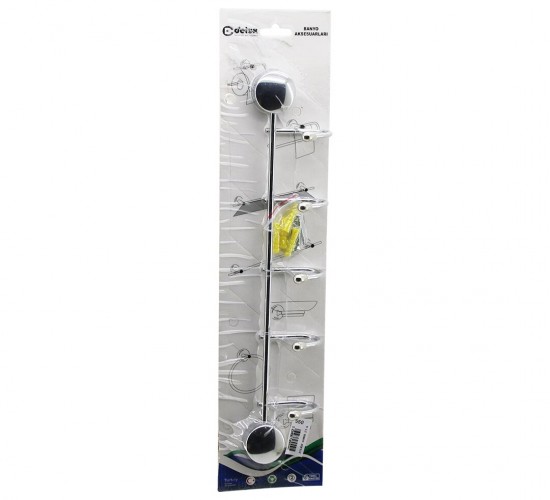 DELUX BANYO KOD-550 ( 5 KOLLU ) ( KROM ) BANYO ASKISI ( VİDALI MONTAJ )*50