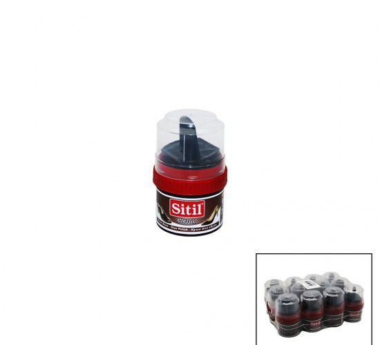 SİTİL ( 50ML & K.KAHVE ) KREM AYAKKABI BOYASI*12X8