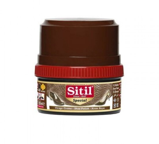SİTİL ( 175ML & KOYU KAHVE ) KREM AYAKKABI BOYASI*12X4