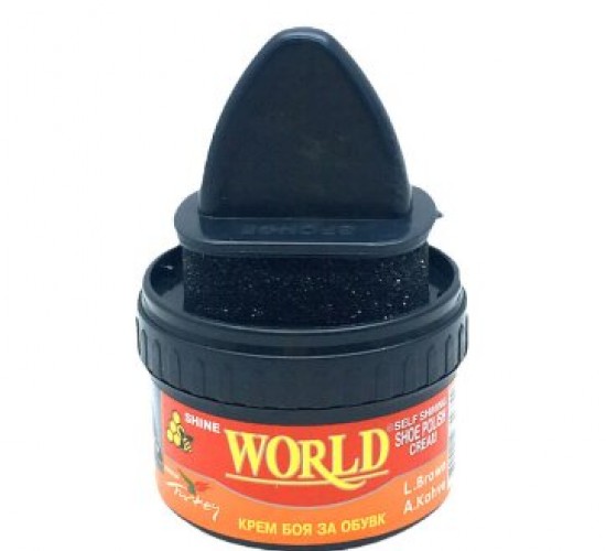 WORLD ( 55ML ) ( AÇIK KAHVE ) LIGHT BROWN AYAKKABI BOYASI*12X16