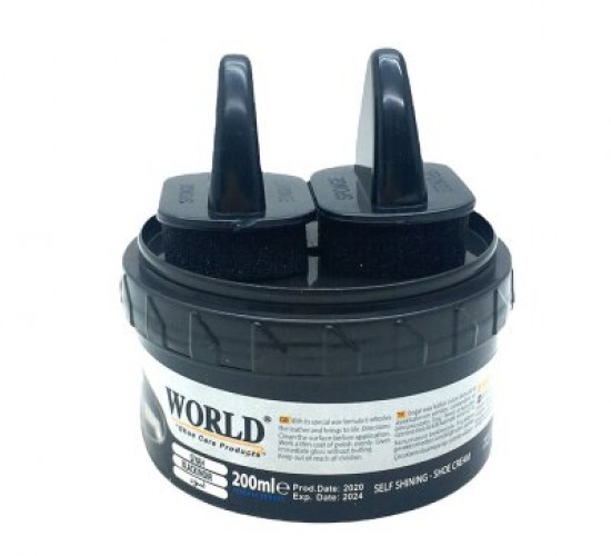WORLD ( 200ML.) ( SİYAH BLACK ) AYAKKABI BOYASI*12X8