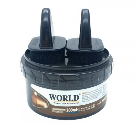 WORLD ( 200ML ) ( KOYU KAHVE ) AYAKKABI BOYASI*12X8