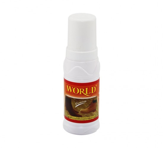 WORLD SÜET NUBUK LİKİT AÇIK KAHVE AYAKKABI BOYASI 100ML*12X8