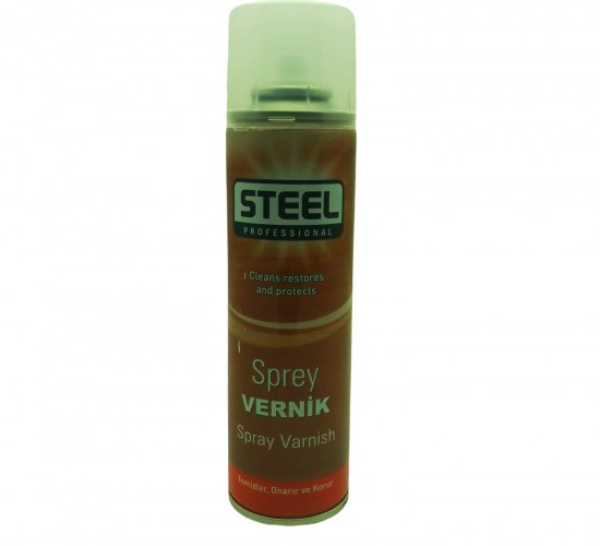 STEEL CK-5067 VERNİK SPREY ( 200ML ) ( TEMİZLER & ONARIR & KORUR ) ( AHŞAP- METAL- POLYESTER- SERAMİK- TAŞ )*36=K