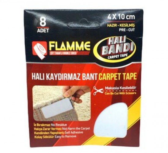 FLAMME-2116 ( 8PCS ) HALI KAYDIRMAZ ( BANT ) ( 4X10CM )*25X10