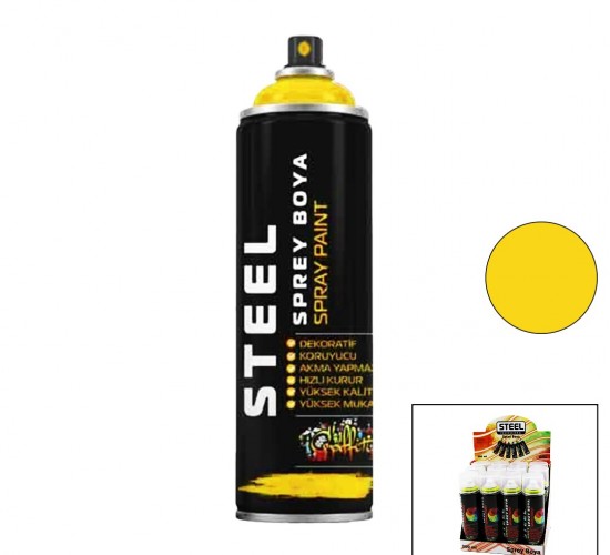 STEEL ( SARI ) SPREY BOYA 200ML*12X8