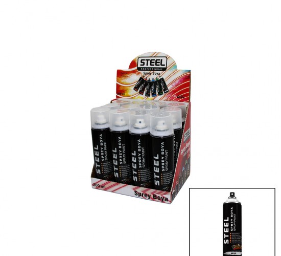 STEEL CK-4671 ( BEYAZ ) SPREY BOYA 200ML*12X8