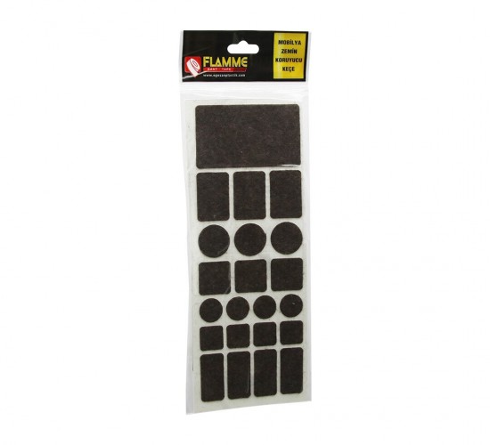 FLAMME-0084 ( KARIŞIK MİX ) ( 22PCS ) ( ZEMİN KORUYUCU ) MOBİLYA KEÇESİ ( YAPIŞKANLI MONTAJ )*25X36