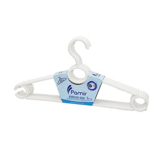 PAMİR PMR-100 ( 6PCS ) PLS.BONCUK ELBİSE ASKISI*30
