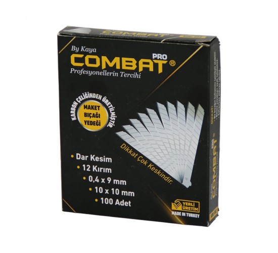 COMBAT PRO KOD-002 ( KÜÇÜK ) ( 10PCS ) FALÇATA AĞZI YEDEK ( 9X0.4MM )*10X100