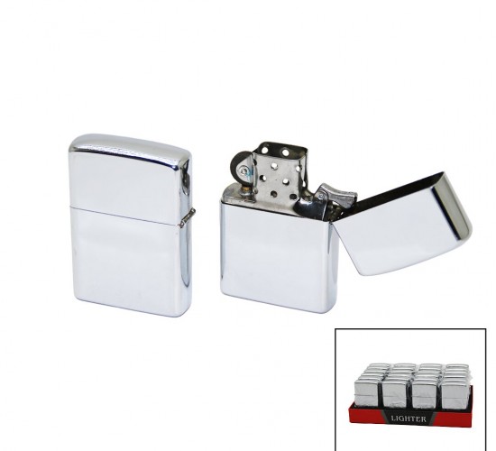 İBİCO 3-SDA-2 LIGHTER ( GÜMÜŞ ) ZİPPO ÇAKMAK*10X50