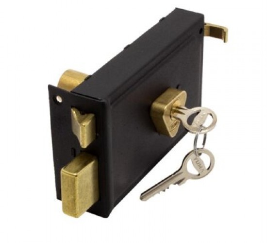 YUMA YM-602 YM-602-AK KARE 14CM.DIŞ KAPI KİLİT TRAJLI*30