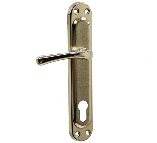 ERİŞ-05 ( KUMRU ) ( SİLİNDİR & YALE ) ( GRİ  & NİKEL ) KAPI KOLU TAKIM*2X30