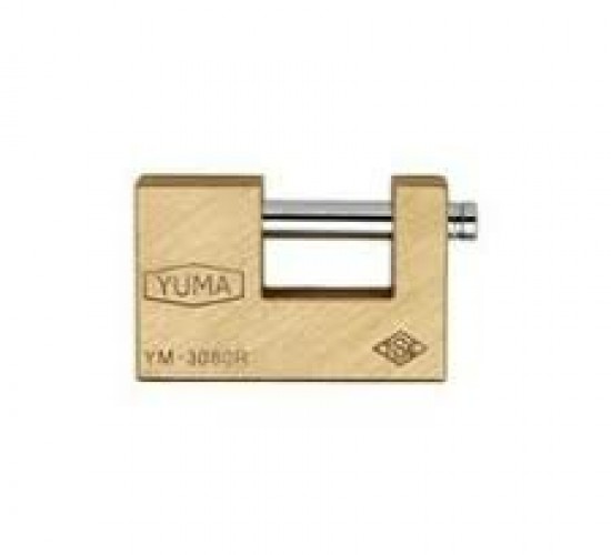 YUMA YM-3080R ( GENİŞ & SARI ) KAYAR MİLLİ PİMLİ KİLİT 80MM*48