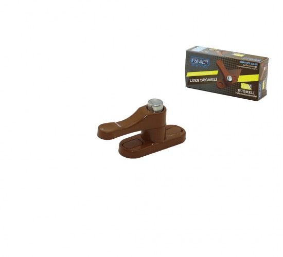 DE-AKS EMN-MK-200 ( METAL & KUTULU & KAHVERENGİ ) ( PİMLİ & DÜĞMELİ ) EMNİYET KİLİT*15X10