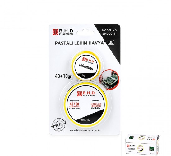 BHD-00141 ( 2Lİ SET ) ( HAYVA ) LEHİM TELİ & PASTA SETİ*24X12