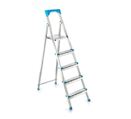 PERİLLA-LUİZA-11004 ( 4+1) BASAMAKLI METAL MERDİVEN ( Y: 105CM & 120KG.TAŞIMA KAPASİTESİ )*1