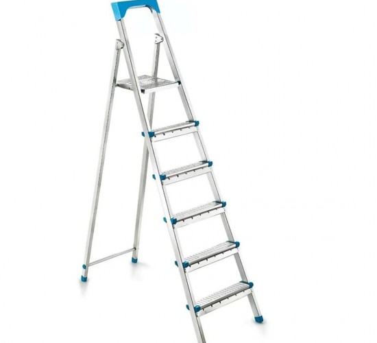 PERİLLA-11005 ( 5+1) BASAMAKLI METAL MERDİVEN ( Y: 125CM & 120KG.TAŞIMA KAPASİTESİ )*1