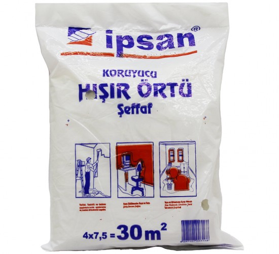 İPSAN ( 30-M2 = 4X7.5MT ) ( HIŞIR ) ŞEFFAF KORUYUCU ÖRTÜ*20