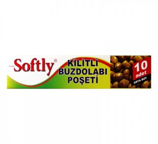 SOFTLY ( KİLİTLİ & ORTA ) ( 10PCS ) BUZDOLABI POŞETİ*100=K