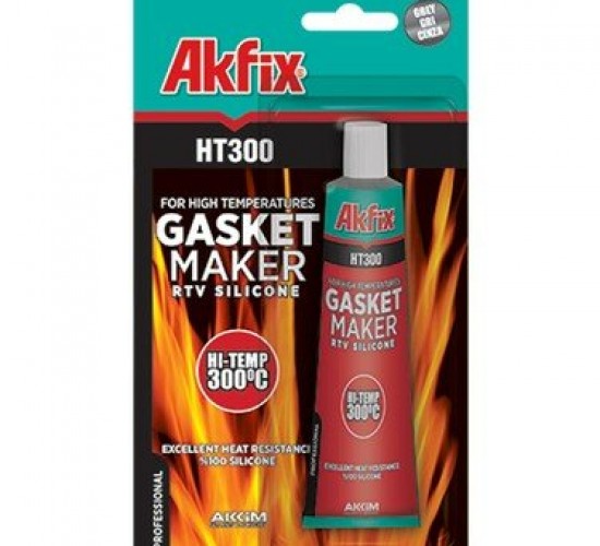 AKFİX HT-300 SA-215 GASKET MAKER KIRMIZI SIVI CONTA YÜKSEK ISIYA DAYANIKLI 50ML*24X8