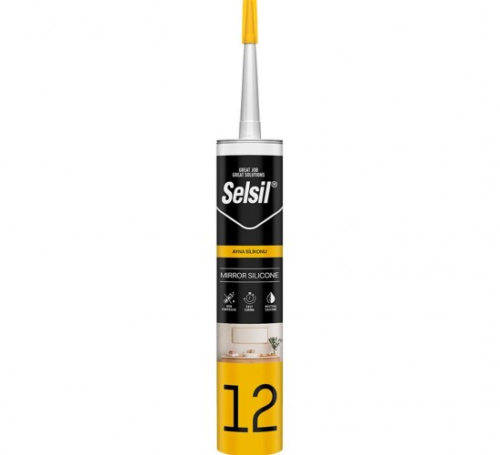 SELSİL 12 CODE-2432 ( AYNA MONTAJ ) SİLİKONU CLEAR ( ŞEFFAF ) 280ML*25=K