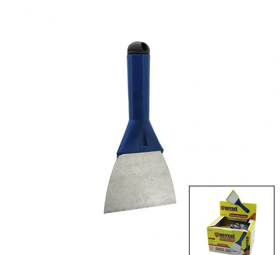 DEVECİ DVC-74235 ( NO-12 & 120MM ) ( KAPAKLI ) ( SAPTAK ) METAL KAZIMA SPATULASI ( PLASTİK SAPLI )*12X12