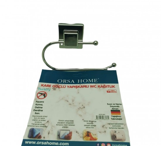 ORSA-603 KARE YAPIŞKANLI WC KAĞITLIK ASKI*16X5