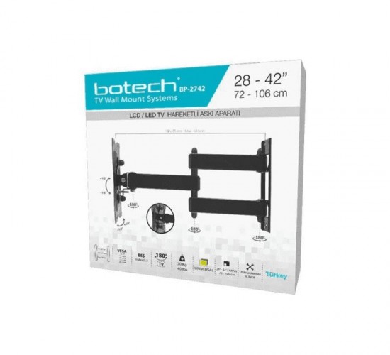 BOTECH BP-2742 HAREKETLİ TV ASKI APARATI 72X106*12