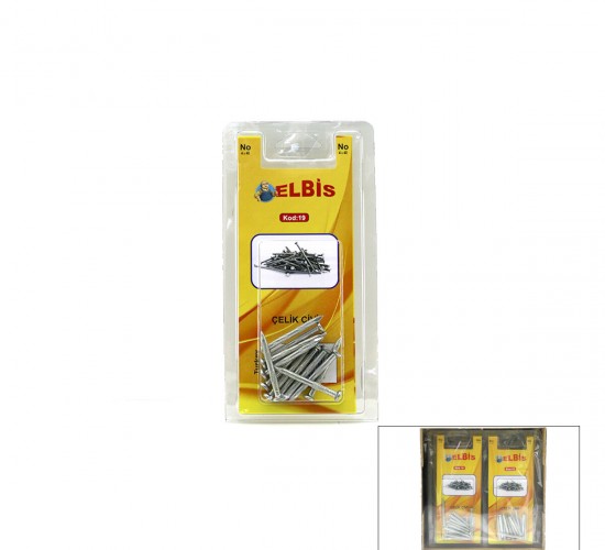 ELBİS-19 ÇELİK ÇİVİ ( 4X40 )*12X24