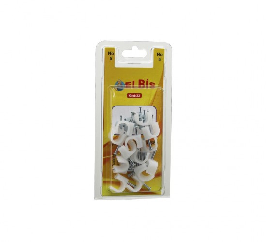 ELBİS-33 ( NO-5 ) ÇELİK ÇİVİLİ KROŞE ( 20PCS )*12X24