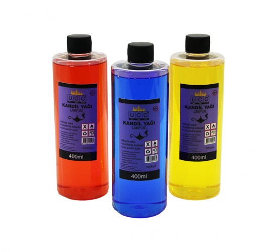 UCC ( 400ML ) KANDİL YAĞI ( MİX RENKLİ ) ( MEŞALE YAKITI ) ( PARLAMA NOKTASI : 65° ) ( LİKİT PARAFİN İÇERİR )*35