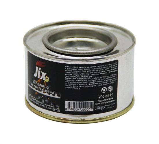 JİX TUTUŞTURUCU ( 200ML ) ( TENEKE ) ÇOK AMAÇLI JEL YAKIT*72